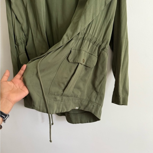 Billabong Green Utility Jacket with Cinched Waist - Picture 6 of 9